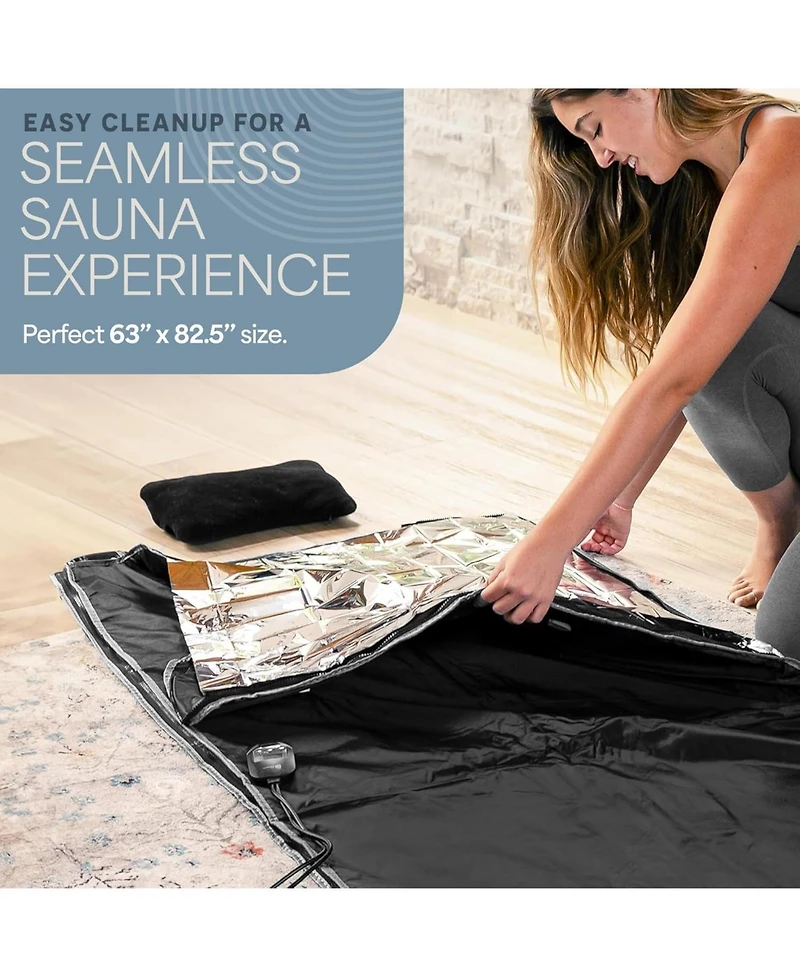 LifePro Disposable Sauna Wrap Thermal Foil Blanket Heat Retention Wrap for Far Infrared Sauna Therapy.