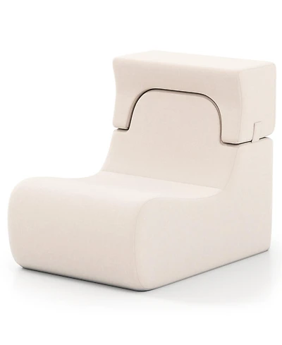 Gouun Ergonomic Floor Chair Lazy Sofa with Detachable Headrest