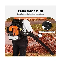 Sugift 63CC Gas Backpack Leaf Blower 1110 Cfm 220 Mph Snow Removal