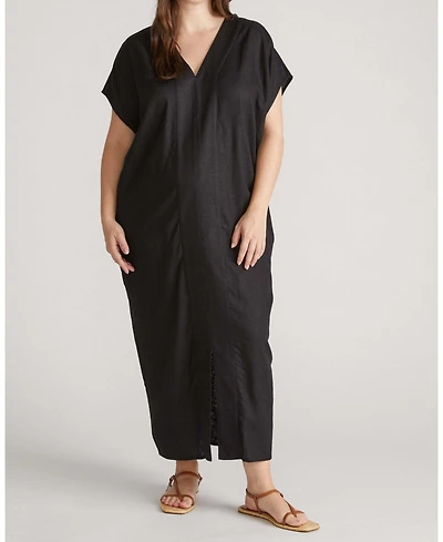Universal Standard Plus Cabana Linen Kaftan