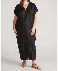 Universal Standard Plus Cabana Linen Kaftan