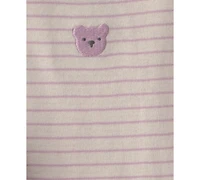 Carter's Baby Girls' Bear Terry Layering Bodysuit, Cardigan and Pants, 3-Piece Set
