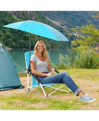 Gouun Foldable Beach Sand Chair with Padded Pillow