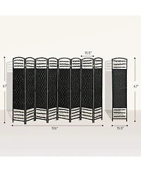 Homcom Panel Room Divider, Folding Screen, 5.6