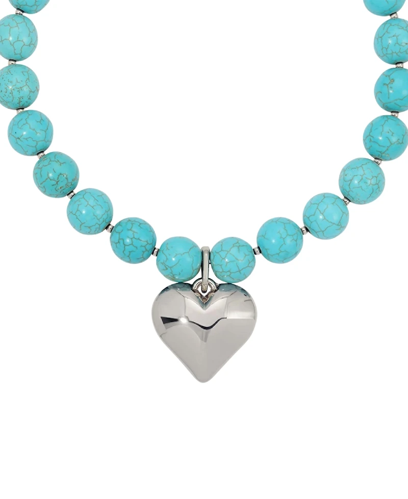 Ettika Luck and Love Turquoise Beaded Choker Necklace