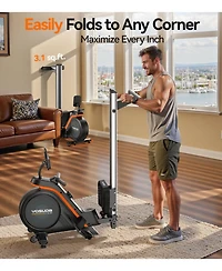 Fed Fitness Pro Max Magnetic Rowing Machine, Enhanced Magnetic Resistance, Bluetooth and App Supported, Comfortable Seat Cushion