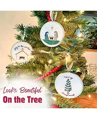Gnuadz Joy To The World Embroidery Kit Hoop Thread Beginner Adult