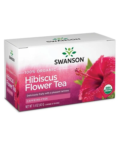 Swanson Hibiscus Flower Tea 20 Bags