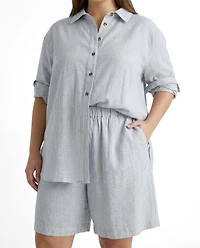 Universal Standard Plus Dawn Linen Hi Low Tunic
