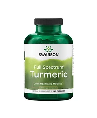 Swanson Turmeric Antioxidant Supplement, Joint, Heart, Liver, Mood and Memory Support, Curcuma Longa 720 Miligram, 240 Capsules, 120 Servings