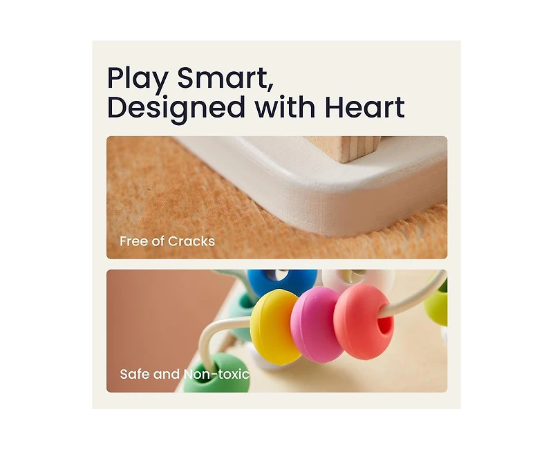 Tiny Land 9-in-1 Wooden Activity Cube - Montessori Baby Center