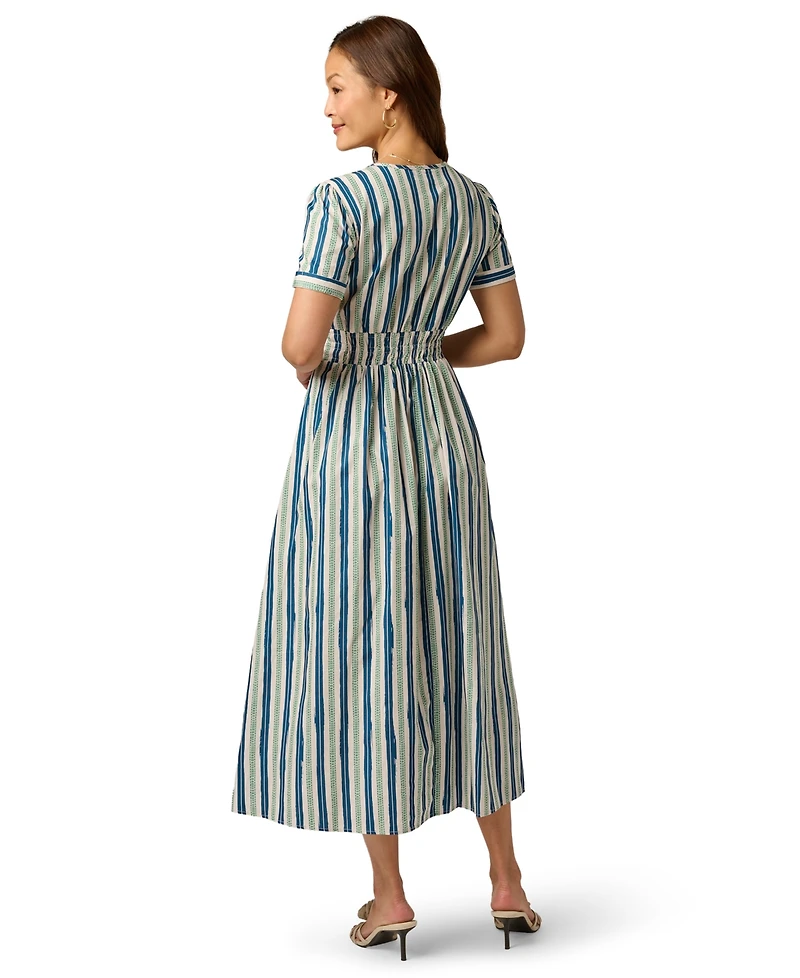 Adrianna Papell Women's V-Neck Midi Dress