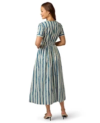 Adrianna Papell Women's V-Neck Midi Dress