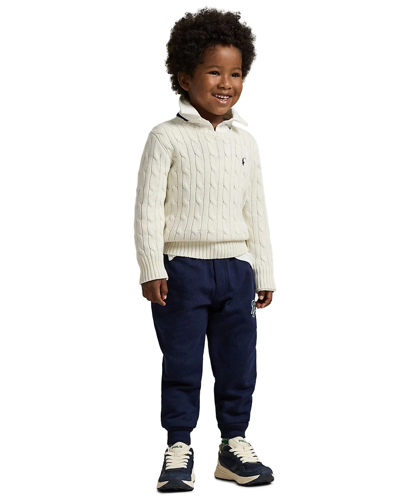 Polo Ralph Lauren Toddler and Little Boys Cable-Knit Cotton Sweater