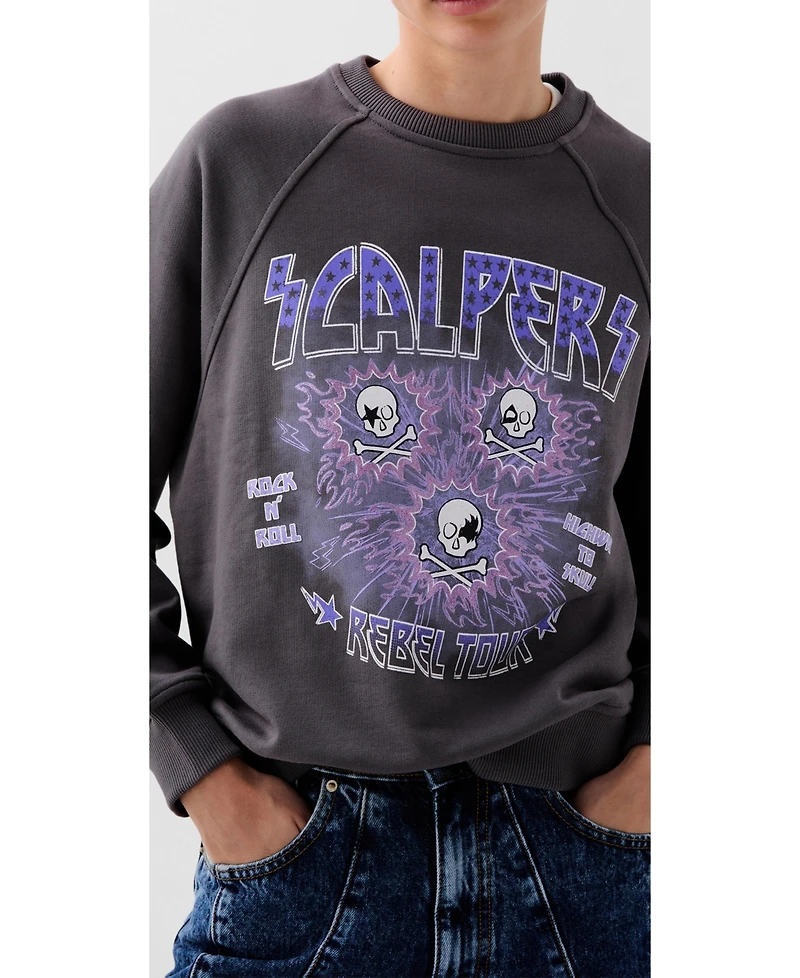 Scalpers Women's Kiss Skull Sweater