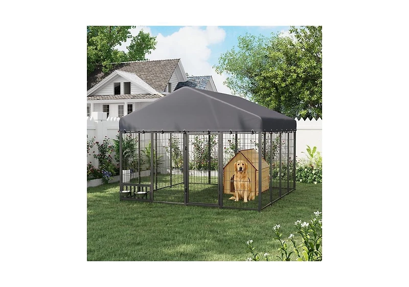 Aecojoy Heavy Duty Outdoor Dog Kennel