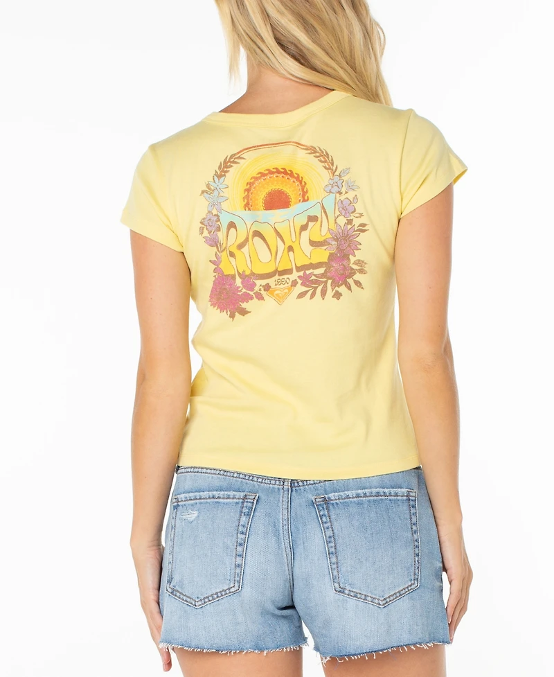 Roxy Women's Tribal Sunset Graphic Crewneck T-Shirt