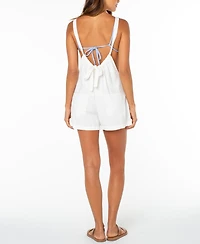 Roxy Women's Sail and Bow Square Neck Romper
