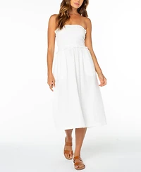 Roxy Women's Cotton Avalon Tube Midi Dress
