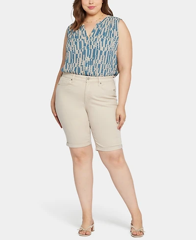 Nydj Plus Briella Roll Cuff Short with Lift Tuck Technology