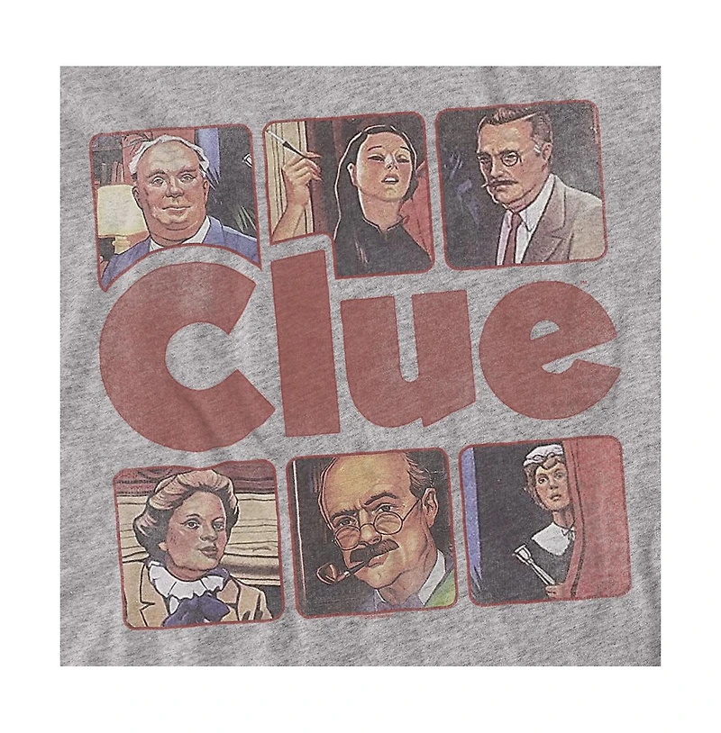 Logovision Men's Clue Characters from 1986 T Shirt