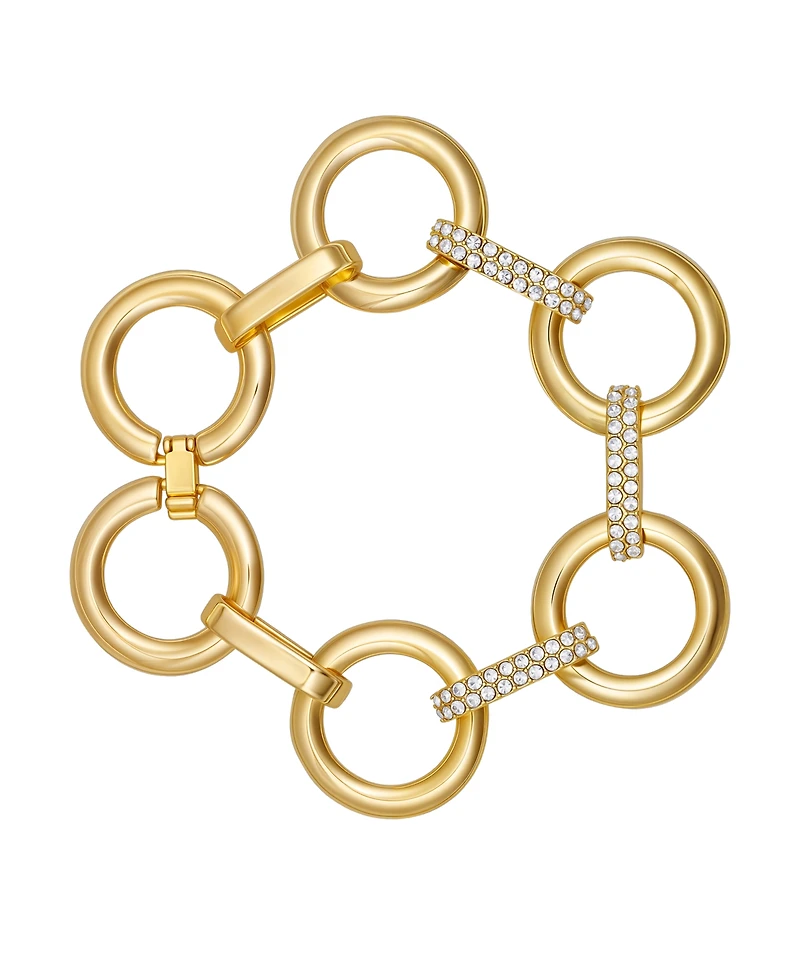 Guess Glass Stone Gold-Tone Bracelet