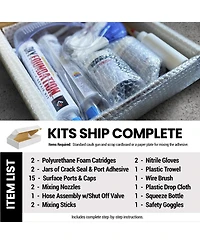 RadonSeal Concrete Foundation Crack Diy Repair Kit for Basement Wall Cracks