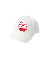 Sweet Wink Girls Cherry Coquette Patch Baseball Hat