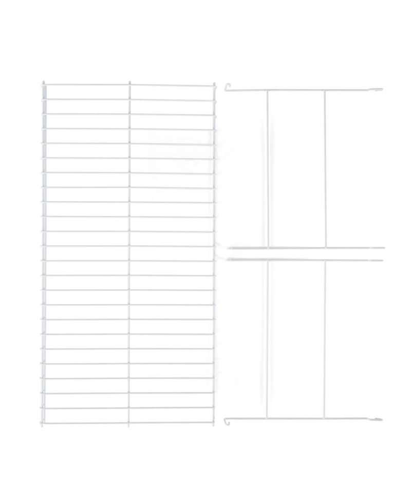 Rubbermaid 24" Universal Closet Steel Wire Added Storage Hanging Shelf (2 Pack)