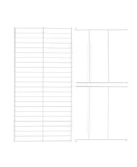 Rubbermaid 24" Universal Closet Steel Wire Added Storage Hanging Shelf (2 Pack)