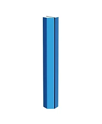 BalanceFrom Fitness All-Purpose Folding Anti Tear 4 Panel Fitness Mat w/ Sectional Floor Balance Beam for Aerobics & Gymnastics, Blue