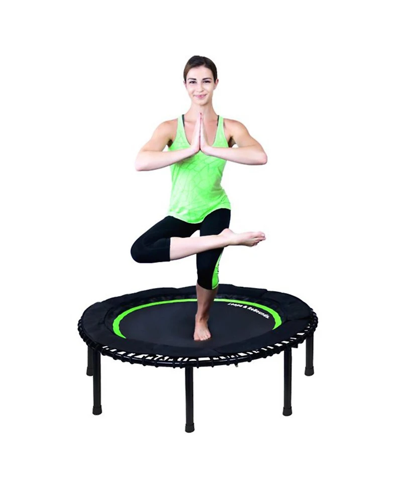 Leaps & Rebounds Trampoline for Adults & Kids – Durable Rebounder with Workout Videos for Fitness, Outdoor Games, and Recreation – Safe