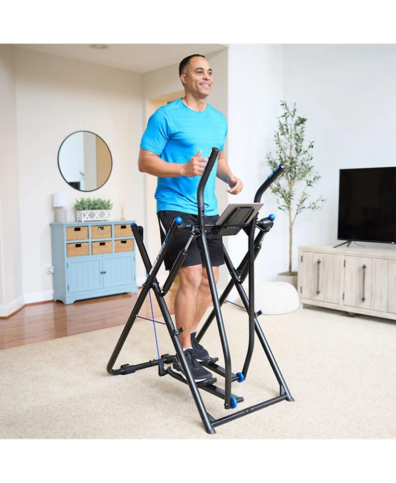 Gazelle Sprinter Low Impact Exercise Machine with Grip Pulse Fitness Tracker