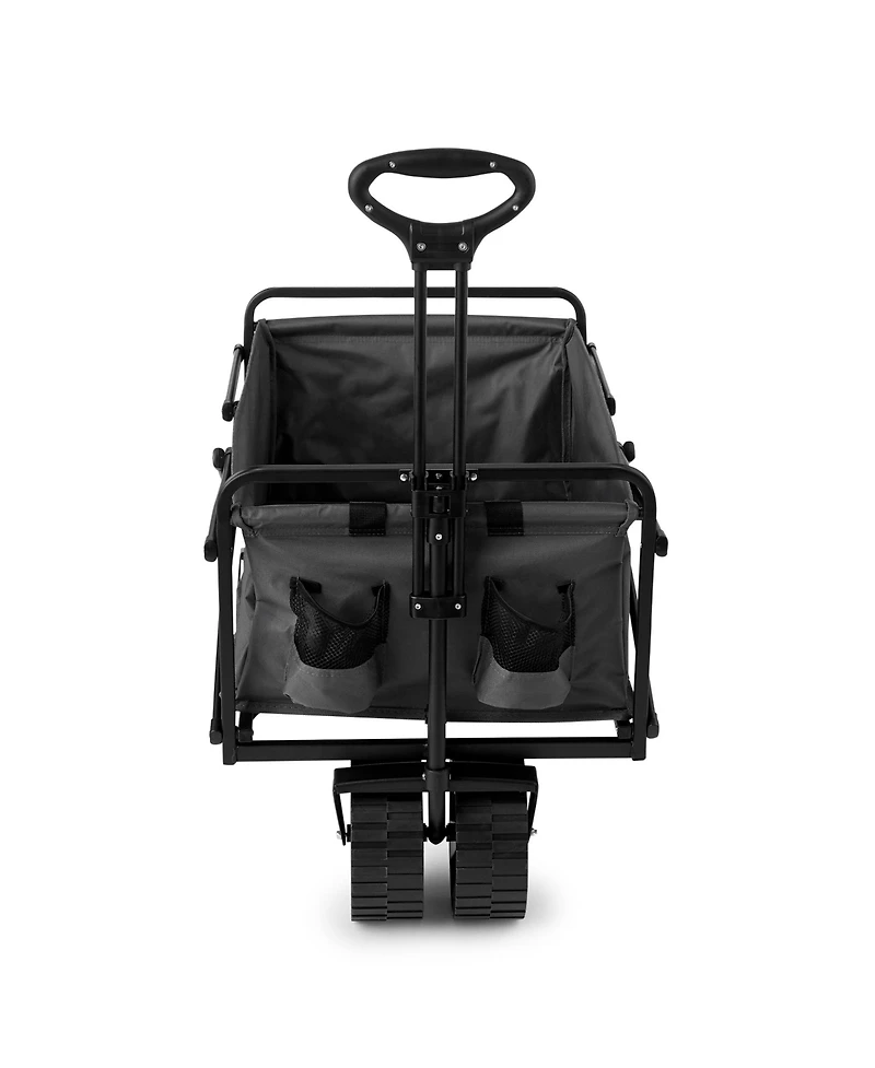 Seina 150lb Capacity Collapsible Steel Frame Outdoor Utility Wagon Cart