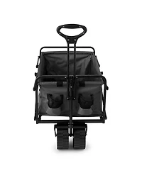 Seina 150lb Capacity Collapsible Steel Frame Outdoor Utility Wagon Cart