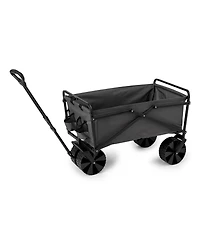 Seina 150lb Capacity Collapsible Steel Frame Outdoor Utility Wagon Cart