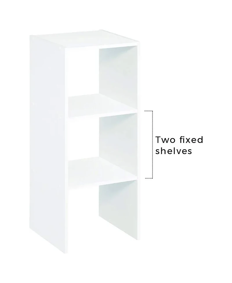 Closetmaid Decorative Home Stackable 2-Cube Cubeicals Organizer Storage, White