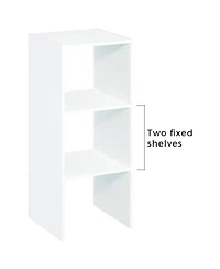 Closetmaid Decorative Home Stackable 2-Cube Cubeicals Organizer Storage, White