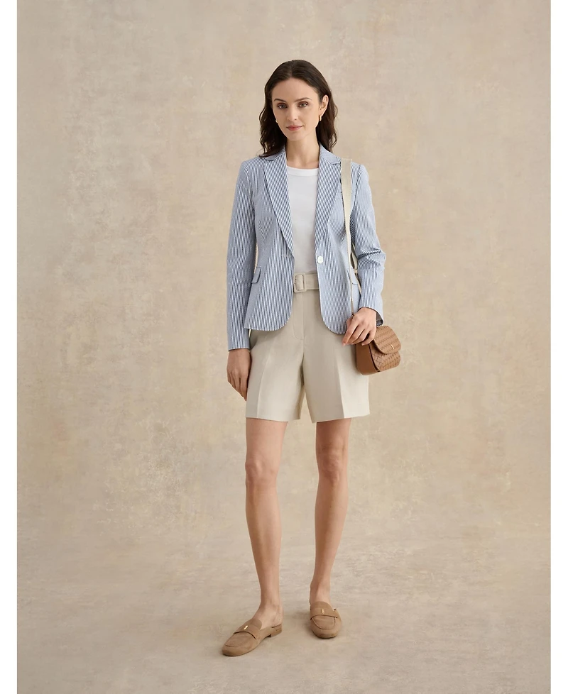 Hobbs Blake Structured Single-Button Blazer