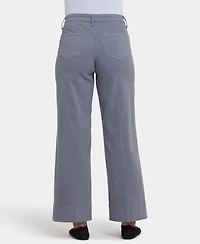 Nydj Petite Teresa Wide-Leg Ankle Jeans with Lift Tuck Technology