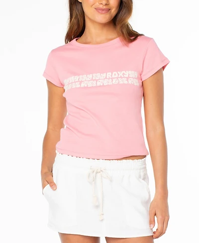 Roxy Women's Retro-Inspired 90s Baby Crew Neck T-Shirt
