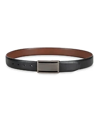 Alfani Men's Reversible Cut-Out Plaque Belt, Created for Macy's