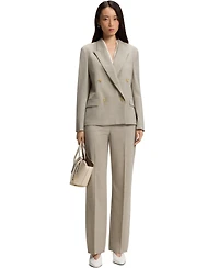 Boss by Hugo Women's Melange Virgin Wool Regular-Fit Blazer