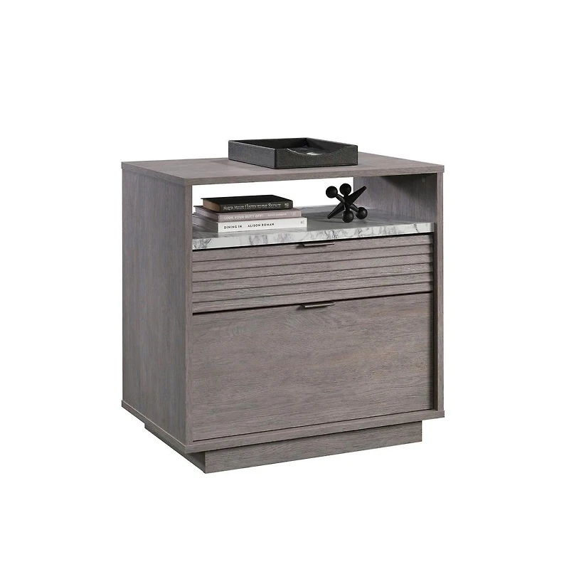 Sauder East Rock File Cabinet, Ashen Oak finish