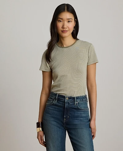 Lauren Ralph Women's Striped Short-Sleeve T-Shirt