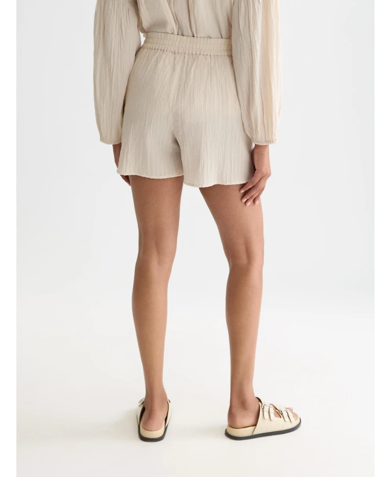 Scotch & Soda Women's and Embroidered Cotton Crepe Shorts