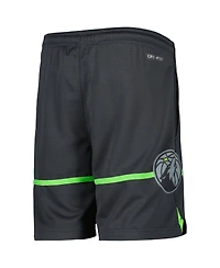 Jordan Big Boys and Girls Gray Minnesota Timberwolves Statement Edition Swingman Performance Shorts