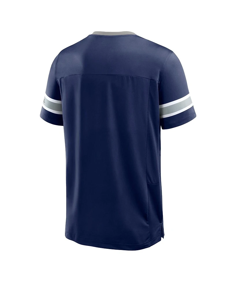 Fanatics Men's Navy Dallas Cowboys Hometown Premium Hashmark V-Neck T-Shirt