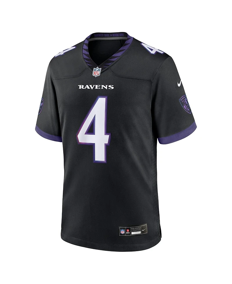 Nike Men's Zay Flowers Black Baltimore Ravens Alternate Game Jersey