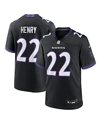 Nike Men's Derrick Henry Black Baltimore Ravens Alternate Game Jersey